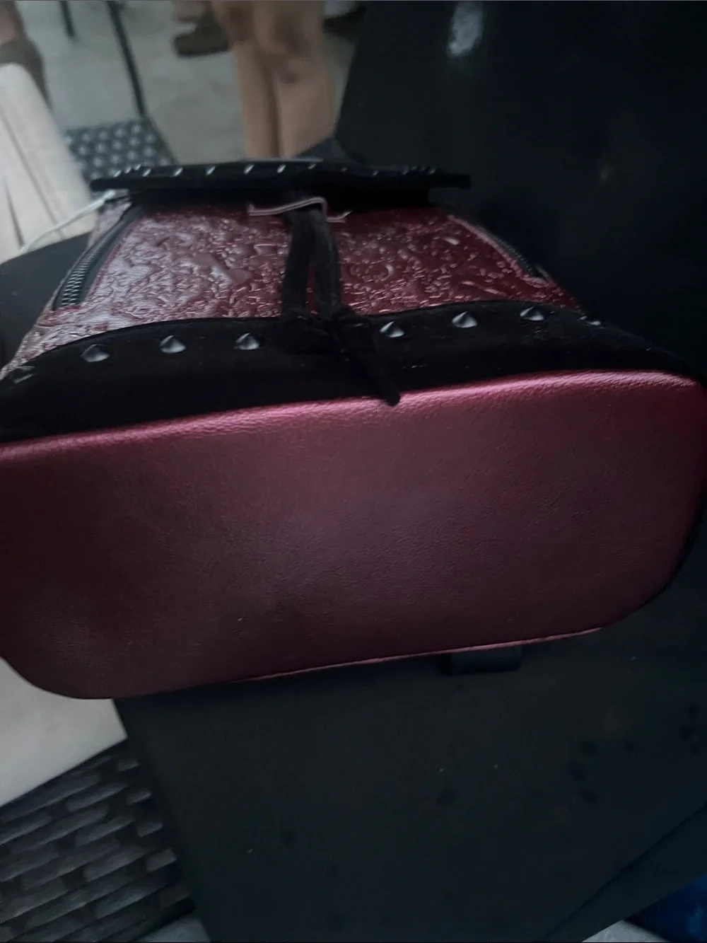 Loungefly Disney limited edition Disney Black & Burgundy Embossed Backpack